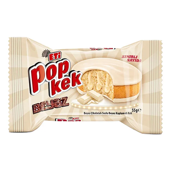 Eti Popkek Beyaz Çikolatalı 55 g