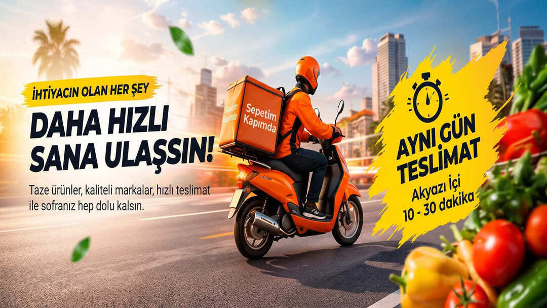 Sepetim Kapımda kampanya banner'ı